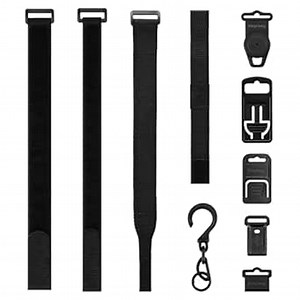 KingSung 10Pcs Universal Multimeter Hanging Loop Strap Magnet Hanger Kit for Fluke Meters and Klein Tool Testers, 4 Straps, 5 Clips and Magnetic Hanger