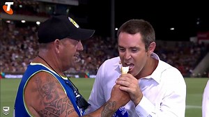 Old mate just wanted to share an ice cream with Freddy 🍦 #NRL | NRL