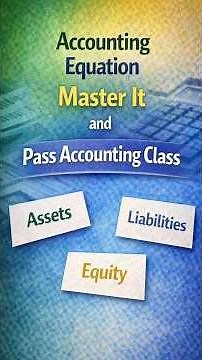 The Accounting Equation Finally Makes Sense #assets #liabilities #equity #accounting #tutorial