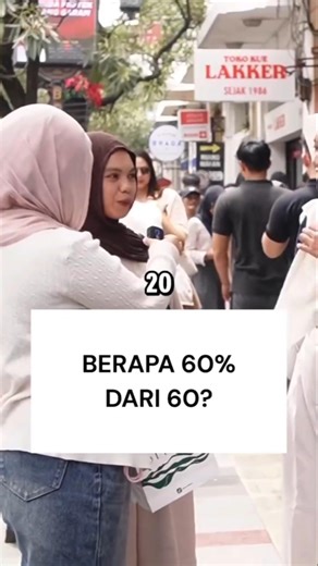 1 MENIT PAHAM HITUNG PERSEN (%)