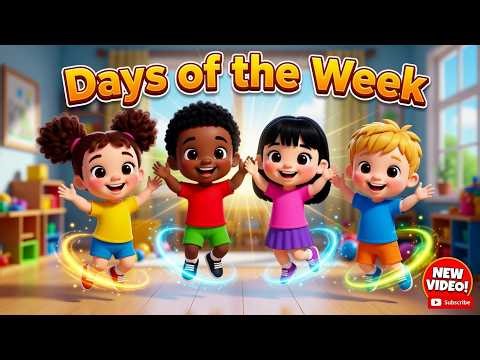 Learn Days of the Week with Actions I Animated Kids Cartoon