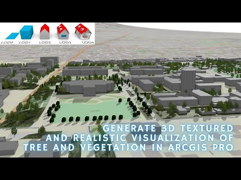Tree and Vegetation Realistic 3D Visualization in ArcGIS Pro
