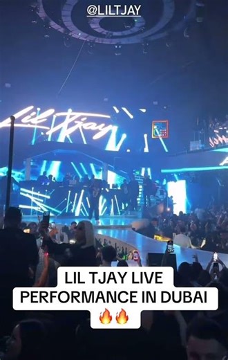 LIL TJAY LIVE PERFORMANCE IN DUBAI 🔥🔥 #liltjay #rap #viral