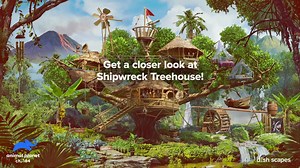 Hey DISH scape fans, check out the latest scape, a self-sustaining shipwreck treehouse! | Erik Carlson