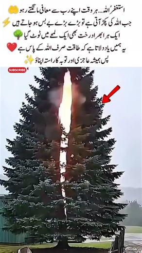 Allah’s Warning in Nature | Lightning Power #Faith #Reminder #Shorts