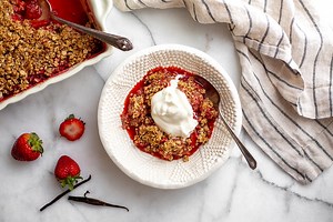 The BEST Strawberry Crisp (Gluten Free & Healthy!) | From Scratch Fast