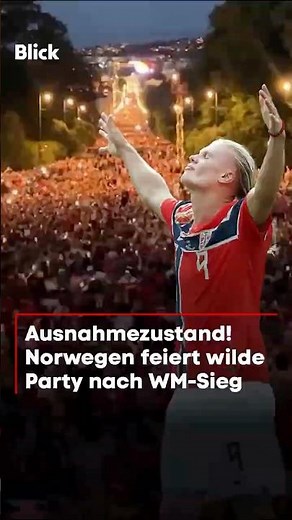 Ausnahmezustand! Norwegen feiert wilde Party nach WM-Sieg!
