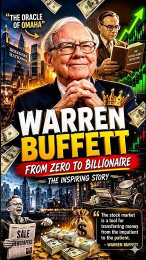 Warren Buffett Biography 🔥 From Paper Boy to Billionaire Investor | Inspirational Story