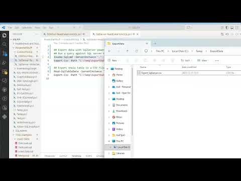Powershell - Use module SqlServer to export to CSV