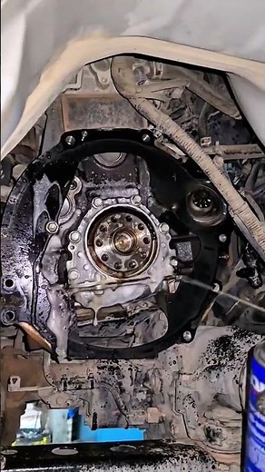 Replacing a Leaking Rear Main Seal & Flywheel Reassembly! 🚗🛠️⚙️ #shorts #carrepair #diy #mechanic
