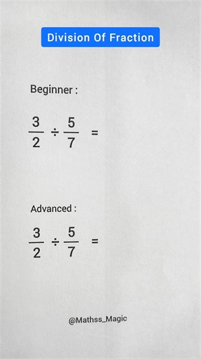 Division Of Fraction #shortsfeed #shorts #maths