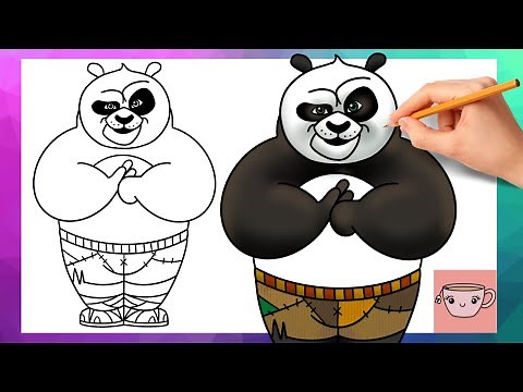 How To Draw Po from Kung Fu Panda | Easy Drawing Tutorial