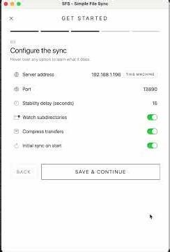 SimpleFileSync for Mac (Same Machine Demo)