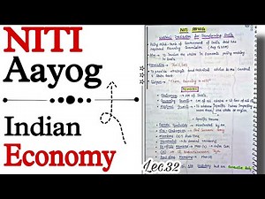 NITI Aayog || Members & Principles Indian Economy || Handwritten notes || Lec.32 || An Aspirant !