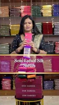 Semi Gadwal silk sarees | Booking: 9653484447 | www.dsrsarees.com