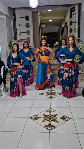 Flamenco Dance Performance in Traditional Attire