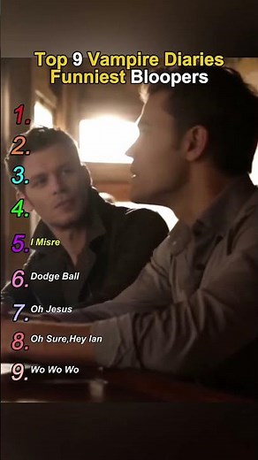 Top 9 Vampire Diaries funniest bloopers
