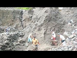 All miners are happy when they get super black sand