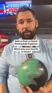 Here’s the simple breakdown: • Solid bowling balls = earlier read, best on fresh or heavier oil • Pearl bowling balls = more length, sharper backend when lanes break down • Hybrid bowling balls = control pop when solids and pearls aren’t working There’s no “best” bowling ball, it all depends on lane conditions, ball speed, rev rate, and layout. | T1M B. Bowling