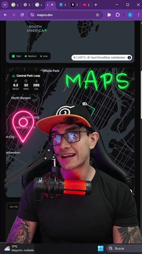 Te muestro cómo agregar mapas fácilmente a tu sitio web con Mapscn. #programacion #mapcnc #maps #desarrolloweb