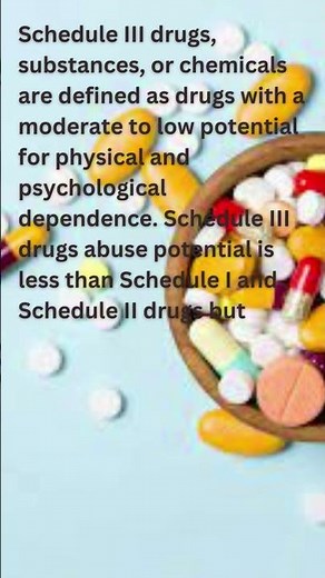What is a Schedule III drug? #pharma #shortvideo #drug #pharmaknowlege
