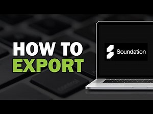 How To Export On Soundation (Easiest Way)