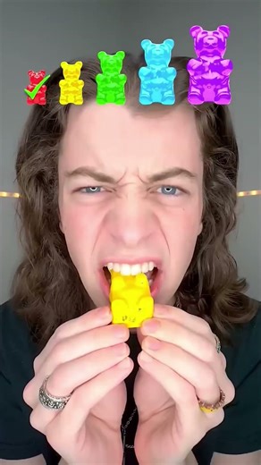 Small, Big, Giant Rainbow Gummy Bears? #asmr