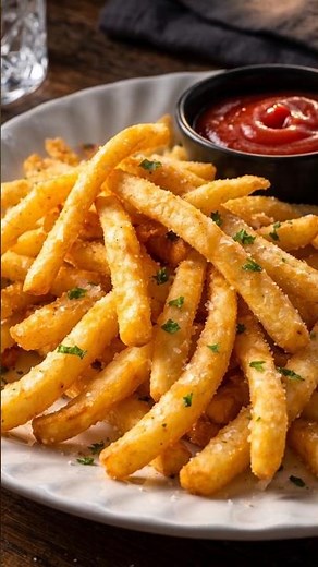 Super Crispy French Fries 🍟 | The Ultimate Potato Sticks Recipe! #shorts