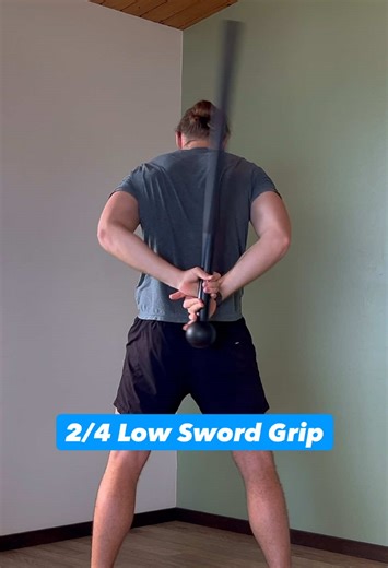 ⚡️Choose your favorite Steel Mace Back Pass The Back Pass is a method of moving the macebell behind the body and often includes switching hands. There are many variations of the Back Pass in Steel Mace Flow, and today I’m sharing 4. Which is your favorite? 1️⃣ High Sword Grip Back Pass. Performed above the shoulders, this Back Pass allows the mace to be easily switched to the other hand. 2️⃣ Low Sword Grip Back Pass. This variation is one of the most challenging due to the precision required to 