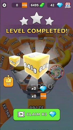 2048HK & 64IG High Score in Jelly Run 2048 Level Mode #ballgameshub 😱🔥 #shorts