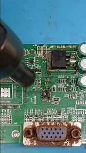 Smd ic open with hot air #smd #ic #viral