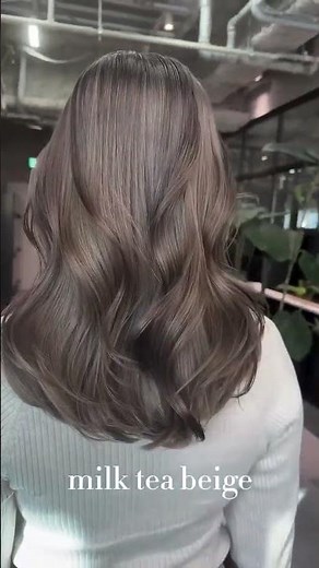 ブリーチ1回で作るミルクティーベージュ♡黄色味を抑えた上品カラー♡ #albumhair #album #ヘアカラー