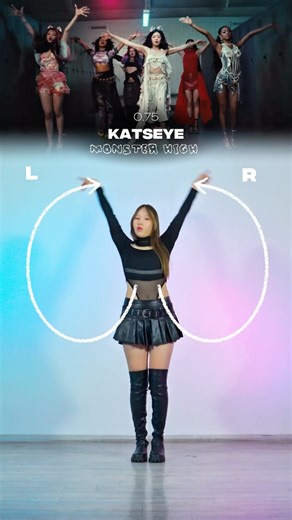 MIDNYT | #KATSEYE - MONSTER HIGH DANCE TUTORIAL | MIRRORED | O.75 💃: @dani.mnyt 🎶: @katseyeworld #katseyexmonsterhigh #katseye_gabriela... | Instagram