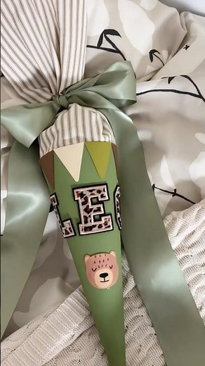 DIY Schultüte 🎒 Für einen unvergesslichen ersten Schultag ✨ #schultüte #diy #einschulung