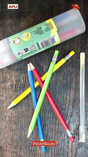💥APLI mechanické pastelky Color Click💥(12ks v tubě, ořezávátko a náhradní tuhy)