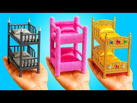 GOTHIC STYLE 🖤 or PINK STYLE 💖? The most EPIC Bunk Bed Transformation! 🛏️✨