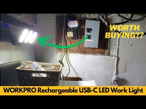 WORKPRO Rechargeable USB C LED Work Light, Foldable Magnetic Light with Hanging Hook - Worth Buying?