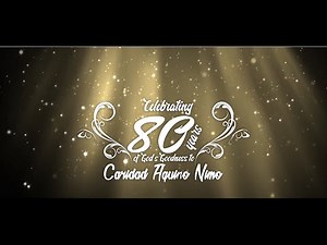 Caridad Nimo's 80th birthday AVP