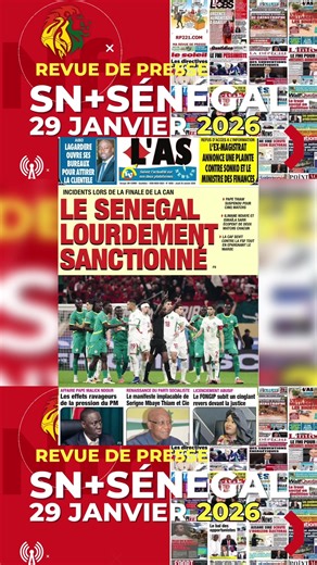 🛑 REVUE DE PRESSE RFM 29 JANVIER 2026 🇸🇳#revuedepresse #revuedepressewolof #rfm #revuedepressesenegal #senegalaise_tik_tok
