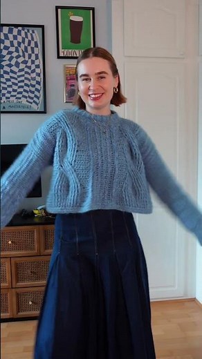 Making a crochet cable jumper 🧶