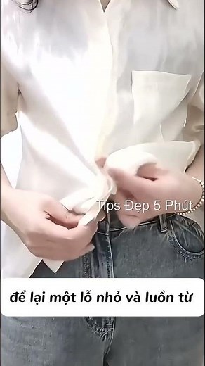 Ngừng sơ vin! Thử ngay cách thắt nút áo sơ mi cực xinh này