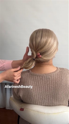 How to Create a Viral One-Side Updo with Twisted Ponytail Sections ✨