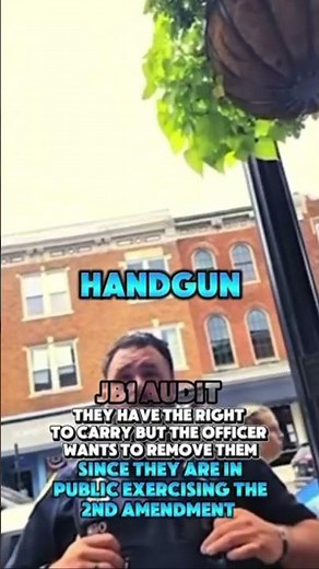He was exercising the 2nd amendment and the officers stood against it #shorts #policeofficers #cops
