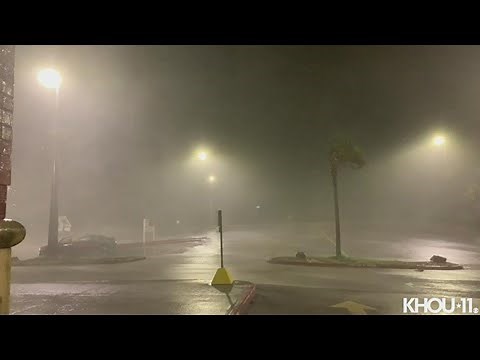 Hurricane Nicholas hits Galveston Seawall