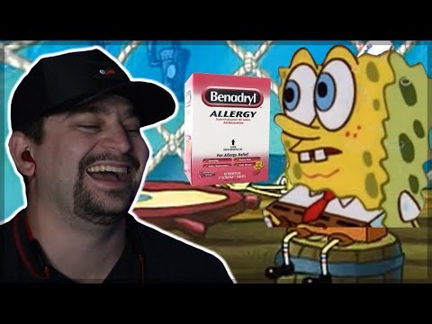 STOP EATING IT! 😂 - [YTP] SpingeBill Benadryl Addiction REACTION!