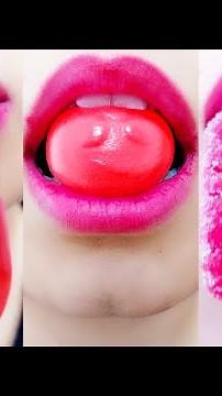 ASMR Red Food eating sounds : asmr satisfying Red Food in a minute #asmreating #mukbang #asmr