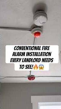 The RIGHT Way to Install a Fire Alarm System 🔥 Clean from Day One!#electrician #shorts #electrical
