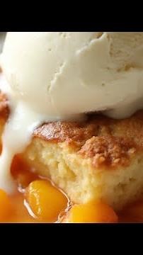 Easy Peach Cobbler with Cake Mix