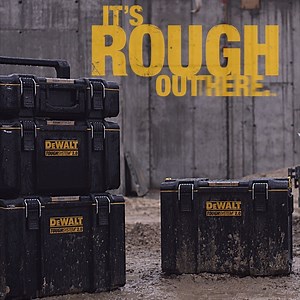 Meet the next generation of storage. ToughSystem® 2.0 Storage is ready to handle long days and harsh conditions. Use it with any existing ToughSystem® set-up. https://bit.ly/3bMmmje | DEWALT