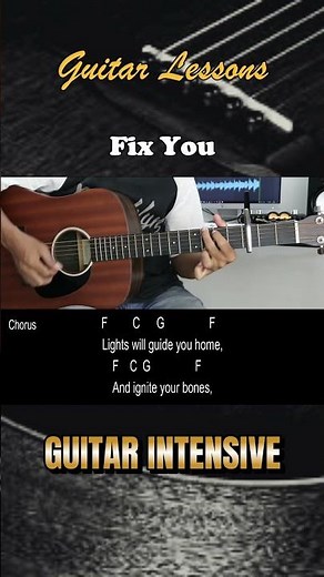 Fix You - Coldplay | EASY Chords & Strumming Pattern - Guitar Lessons for Beginners